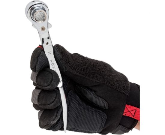 Торцевой ключ HORTZ трещоточный укороченный 11х13 хром HOR 121323 – изображение 4