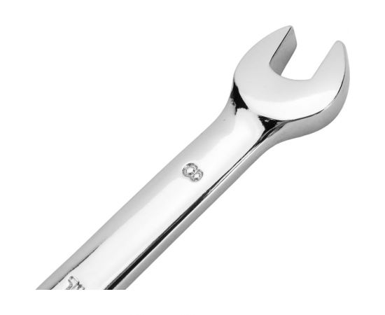 Набор комбинированных трещоточных ключей HORTZ 9шт. 8-22 хром HOR 104965 – изображение 3