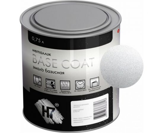 Автоэмаль H7 Vika 690 Снежная королева металлик эталон 0,75л 384042 