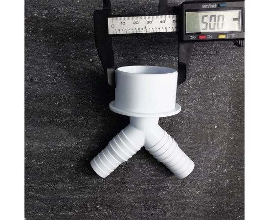 Переходник для подключения сливного шланга Профитт 20x23x50V, белый 2226087 – изображение 6