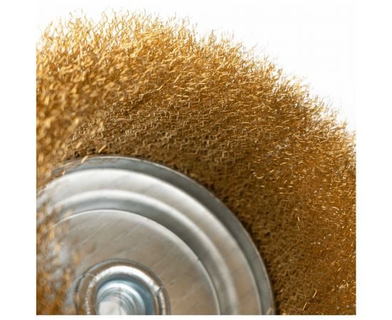 Щетка-чашка по металлу 150 мм, М14, латунная для УШМ SAMGRUPP 16211 – изображение 2