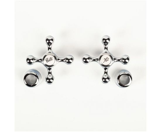 Маховик для смесителя IDDIS 8x20, крест, хром, комплект, 2 шт 991KR201SM – изображение 2