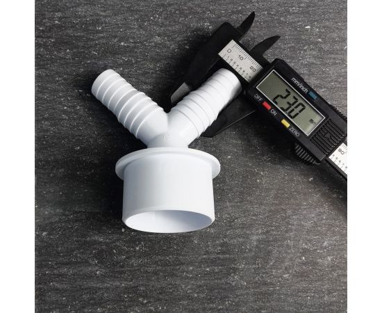 Переходник для подключения сливного шланга Профитт 20x23x50V, белый 2226087 – изображение 5