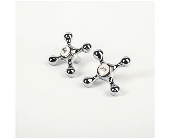 Маховик для смесителя IDDIS 8x20, крест, хром, комплект, 2 шт 991KR201SM – изображение 4