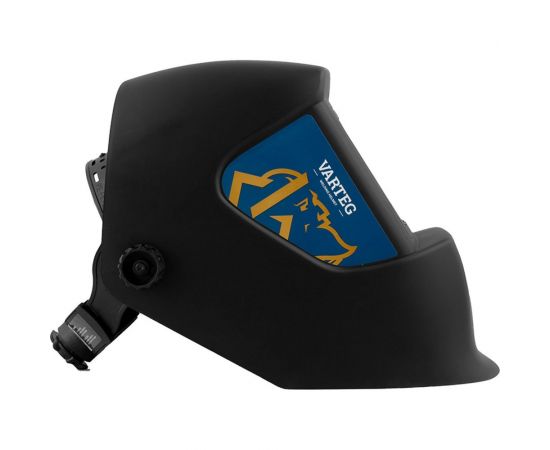 Маска сварщика со стеклом VARTEG С5, чёрная 6462 – изображение 7