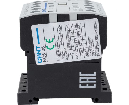 Контактор CHINT NC6-0610 6А 230В 50Гц 1НО (R) 247440 – изображение 4