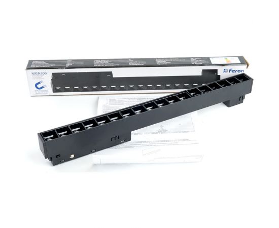 Светодиодный магнитный светильник FERON MGN300 трековый низковольтный, 18W, 1620 Lm, 4000К, 30 градусов, черный 41931 – изображение 2