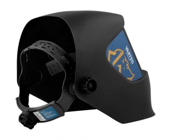 Маска сварщика со стеклом VARTEG С5, чёрная 6462 – изображение 8