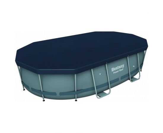 Тент для овальных каркасных бассейнов Bestway 427х250х100 см, ПВХ 58425 BW 008890 
