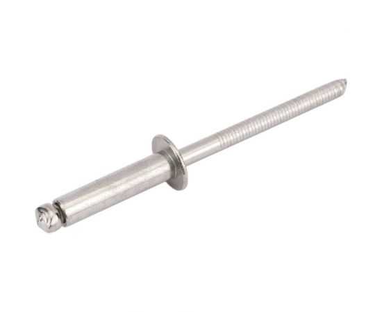 Вытяжная нержавеющая заклепка со стандартным бортиком KREPFIELD 4x16 мм, ART 9052, А2, 100 шт. 9052ЗАКЛЕПКА4Х16А2-100 