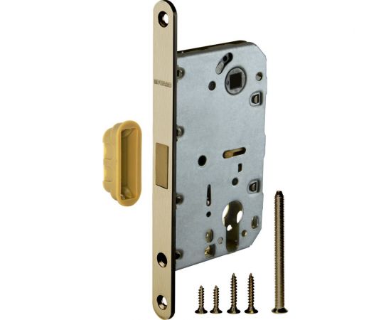Межкомнатный замок под цилиндр Fuaro MAGNET M85C-50 AB бронза new plate 42785 