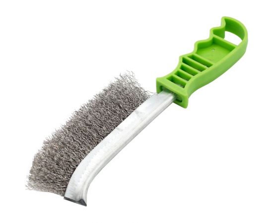 ??еталлическая строительная щетка On с пластиковой ручкой, проволока из нержавеющей стали 20-11-000 – изображение 3