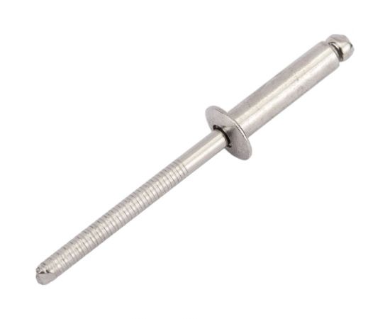 Вытяжная нержавеющая заклепка со стандартным бортиком KREPFIELD 4x16 мм, ART 9052, А2, 100 шт. 9052ЗАКЛЕПКА4Х16А2-100 – изображение 4