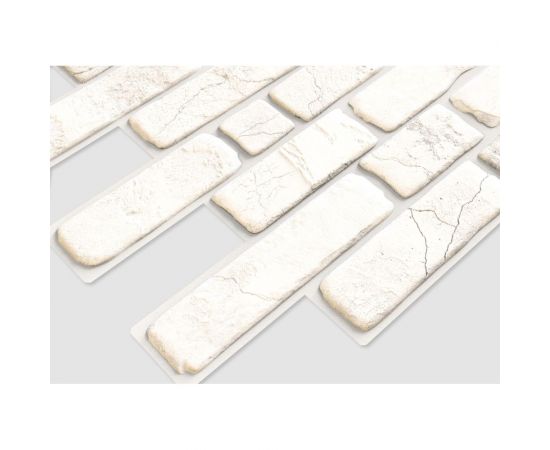 Панель пвх Регул кирпич ""ретро белый"" 0.4 мм, 1 шт. 229рб – изображение 2