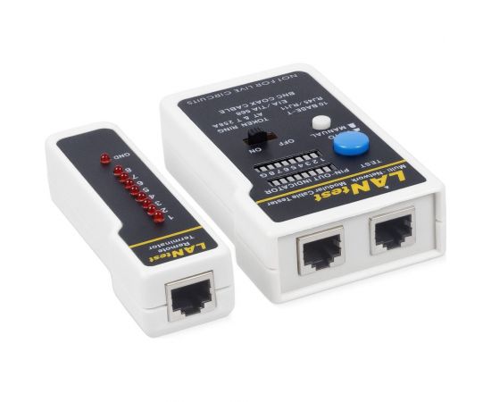 Тестер для витой пары Cabeus с переходниками для коаксиального кабеля HT-519CT – изображение 3