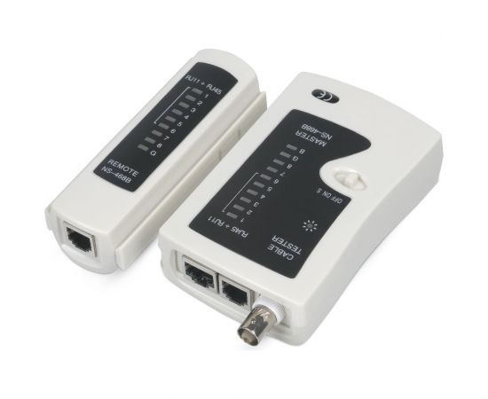 Тестер Cabeus для витой пары, коаксиала, телефона (кож.зам.чехол) CT-BNC-RJ45 – изображение 2