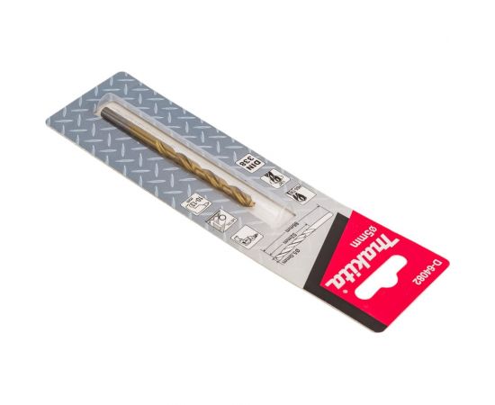 Сверло по металлу HSS-TiN (5х86 мм) Makita D-64082 – изображение 3