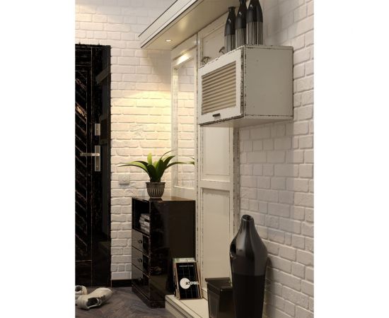 Панель пвх Регул кирпич ""ретро белый"" 0.4 мм, 1 шт. 229рб – изображение 3