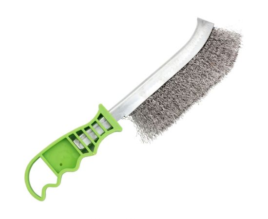 ??еталлическая строительная щетка On с пластиковой ручкой, проволока из нержавеющей стали 20-11-000 – изображение 2