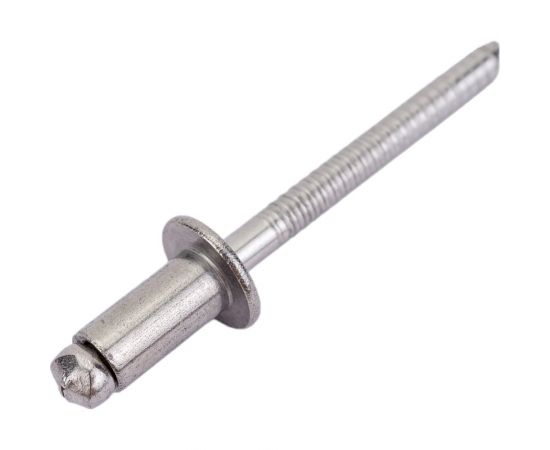 Вытяжная нержавеющая заклепка со стандартным бортиком KREPFIELD 5x10 мм, ART 9052, А2, 100 шт. 9052ЗАКЛЕПКА5Х10А2-100 – изображение 2