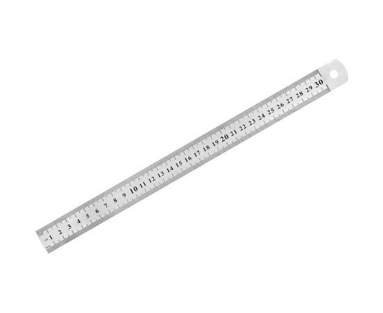 Измерительная линейка vertextools 300 мм, металлическая 3042-300 – изображение 4