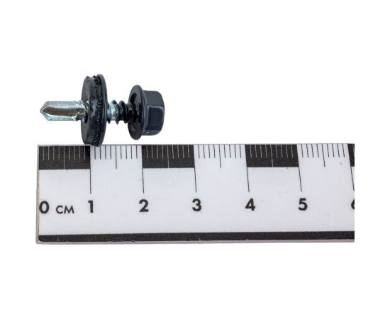 Самосверлящий винт HARDWEX ТМ HWX3-W-P6-4.8x19 мм, св. №2, RAL 7024, 250 шт. 5190000000621 – изображение 2