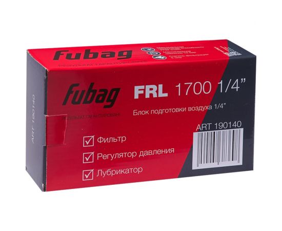 Блок подготовки воздуха FRL 1700 1/4" FUBAG 190140 – изображение 2