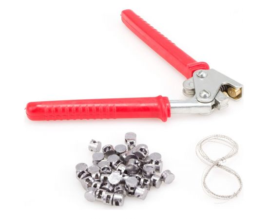 Пломбиратор с неповторяющимся номером GRM комплект, диаметр 10 мм + проволока, 50 пломб, чехол 152101003 