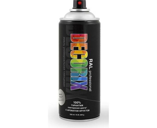 Аэрозольная эмаль Decorix RAL PROFESSIONAL (глянцевая; телегрей 4 RAL 7047; 520 мл) 0138-7047 DX 