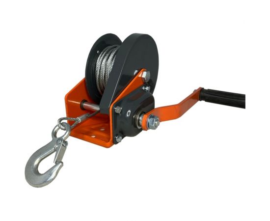 Ручная барабанная лебедка с тормозом Magnus Profi LRT-800 800 кг, канат 10 м SZ059379 