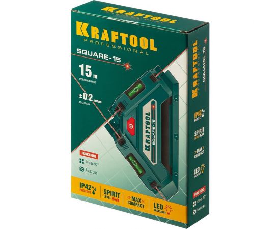 Лазерный угольник для кафеля KRAFTOOL Square-15 34705 – изображение 4
