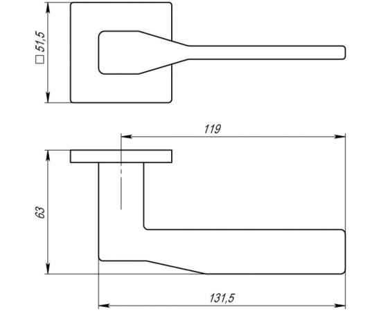 Раздельная ручка ARMADILLO GRAND USS CP-8 хром 39555 – изображение 3