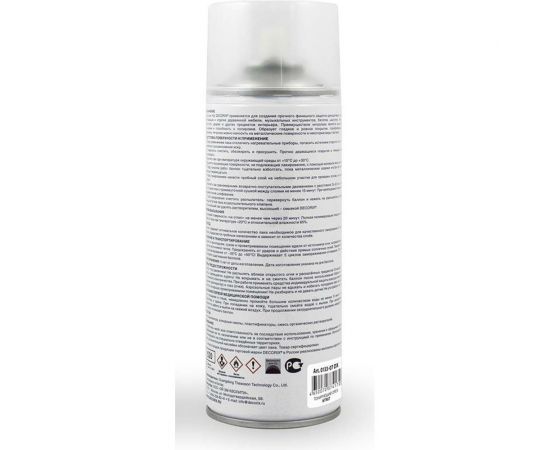 Аэрозольный лак Decorix НЦ (мебельный; нитролак; тонирующий; глянцевый; орех; 520 мл) 0133-07 DX – изображение 5