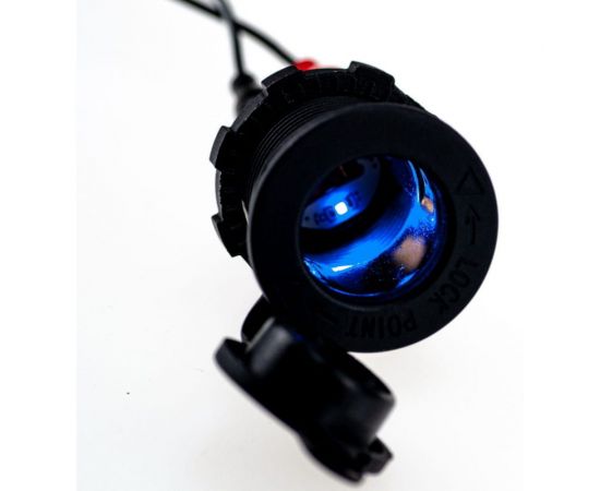 Разъем прикуривателя в авто Pro Legend врезной, 12-24 В, LED, синяя подсветка PL9376 – изображение 2