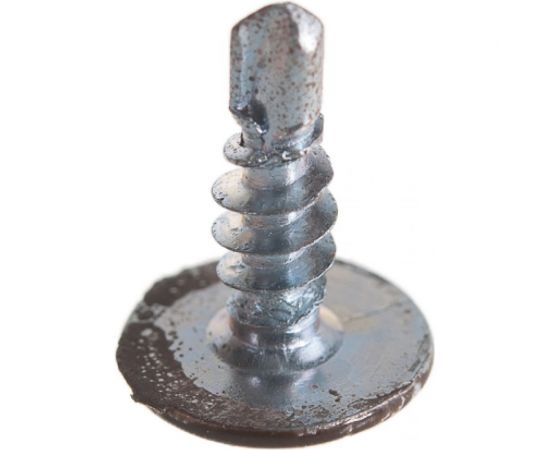 Прессшайба Качественный КРЕПЕЖ 4.2х13 мм, коричневая RAL 8017, сверло, 450 шт 0300299 КЧ – изображение 4