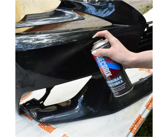 Аэрозольная акриловая грунтовка Decorix (матовая; бесцветная; 520 мл) 0108-31 DX – изображение 2