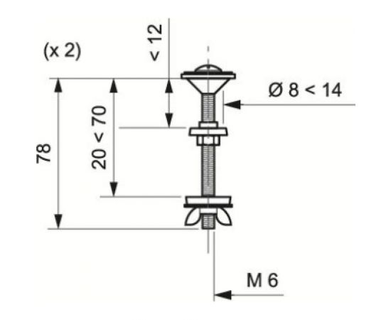 Комплект креплений для сиденья унитаза Wirquin пластик, длина 60 мм 20975004 – изображение 5