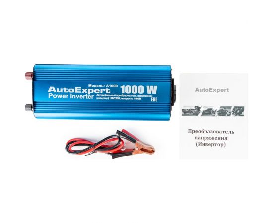 Автомобильный инвертер AutoExpert 1000W, преобразователь напряжения с 12 на 220V А1000 – изображение 5