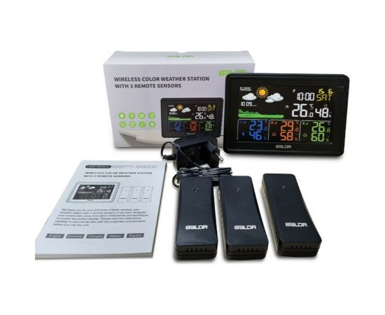 Беспроводная метеостанция BALDR B0359WST4H4PR-BLACK – изображение 3