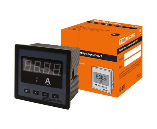 Цифровой амперметр TDM ЦП-А72 0-9999А-0.5-Р SQ1102-0521 