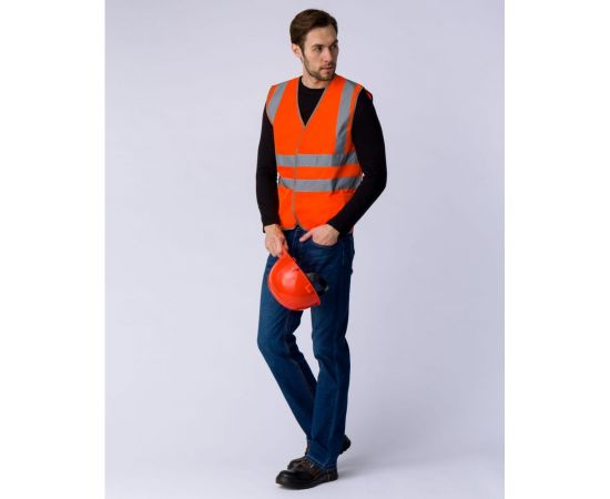 Сигнальный жилет с карманами Факел Неон СОП-4, тип 3, оранжевый, 56-56/2XL 87469268.003 