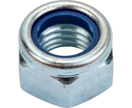 Шестигранная самостопорящаяся гайка с нейлоновым кольцом крепежная техника din 985, м18, 35 шт., цинк 493144 БК 