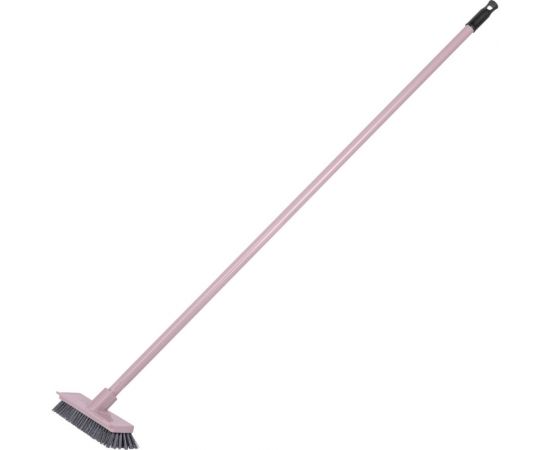 Щетка-скрабер для пола с рукояткой Econova 120 см (Розовый) F243/711-1 
