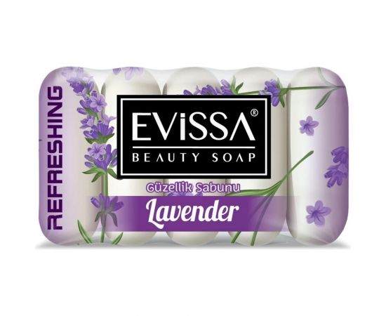 Туалетное мыло EVISSА ecopack 5x55 гр., лаванда М2861 