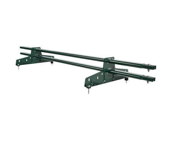 Трубчатый снегозадержатель Borge 1,5 м, 2 опоры, зеленый мох RAL 6005 01.010.15.04.02.100.6005 – изображение 4