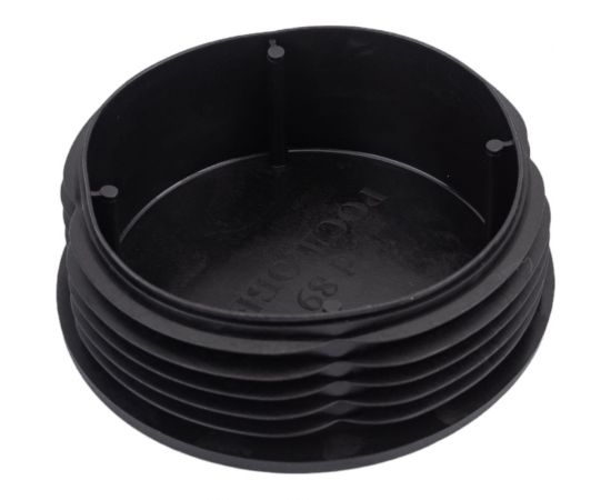 Внутренняя заглушка для трубы Tech-Krep D89 мм, черный пластик, 1 шт. пакет 155047 – изображение 3