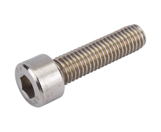 Нержавеющий винт с цилиндрической головкой KREPFIELD M8x30 мм, DIN 912, А2, внутренний шестигранник, полная резьба, 8 шт. 912A2ВИНТПР8Х30-8 – изображение 2