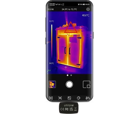 Портативный тепловизор для смартфона UNI-T UTi721M -20/+550c ИК-разрешение 256x192 пикселей, ПО Android 00-00011984 – изображение 5