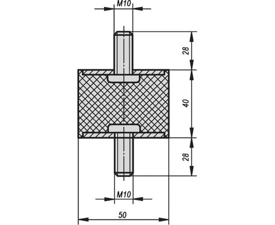 Резинометаллический буфер KIPP K0566.05004055 – изображение 2
