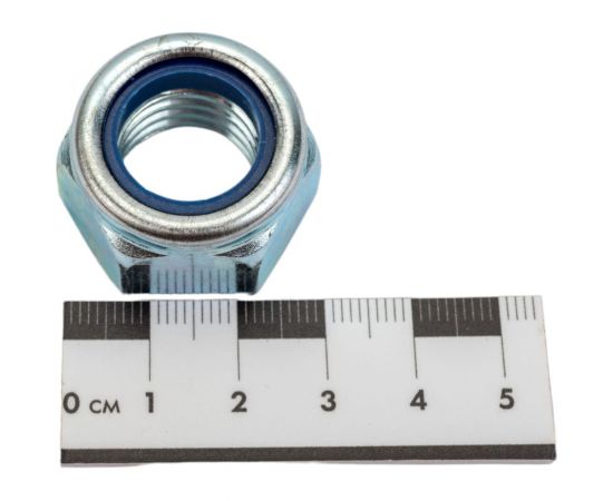 Шестигранная самостопорящаяся гайка с нейлоновым кольцом крепежная техника din 985, м18, 35 шт., цинк 493144 БК – изображение 2